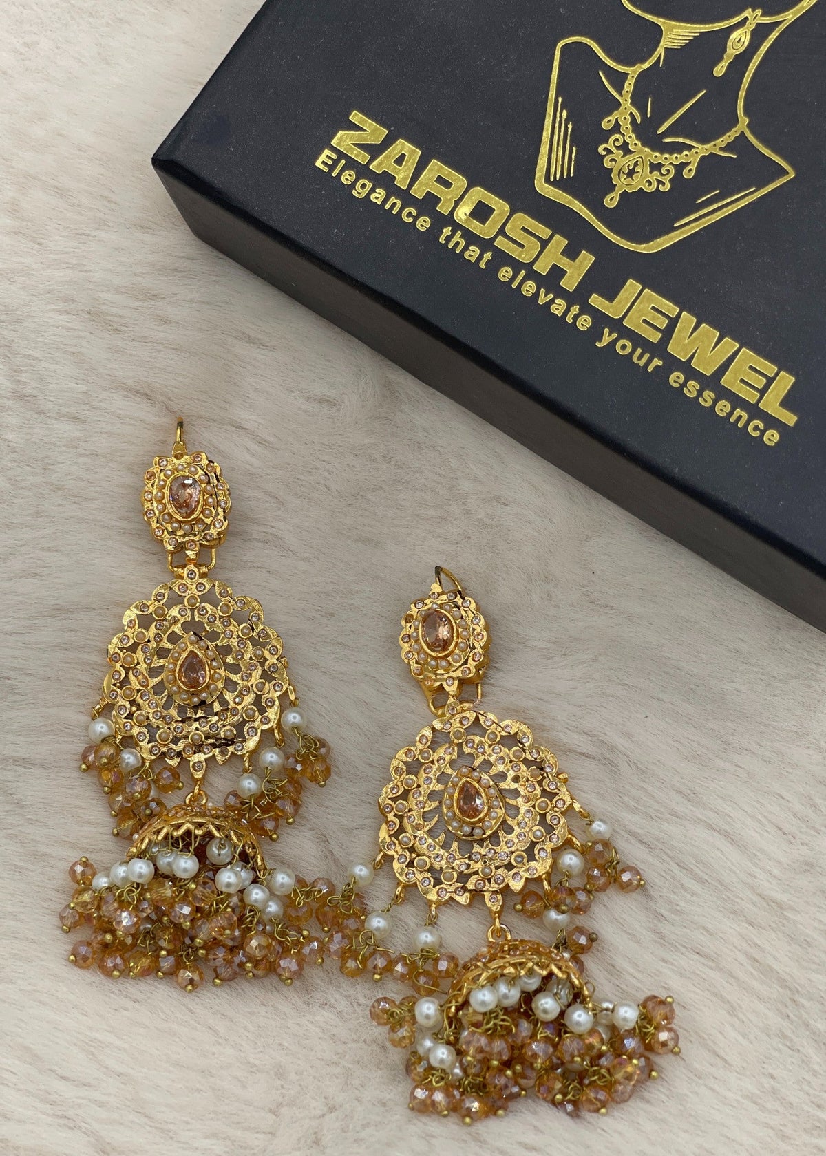 Shop the Inaya Sahara Chandbali from Zarosh Jewel