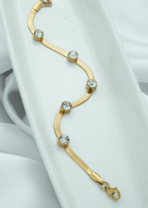 Shop the Insha Gold Bracelet from Zarosh Jewel