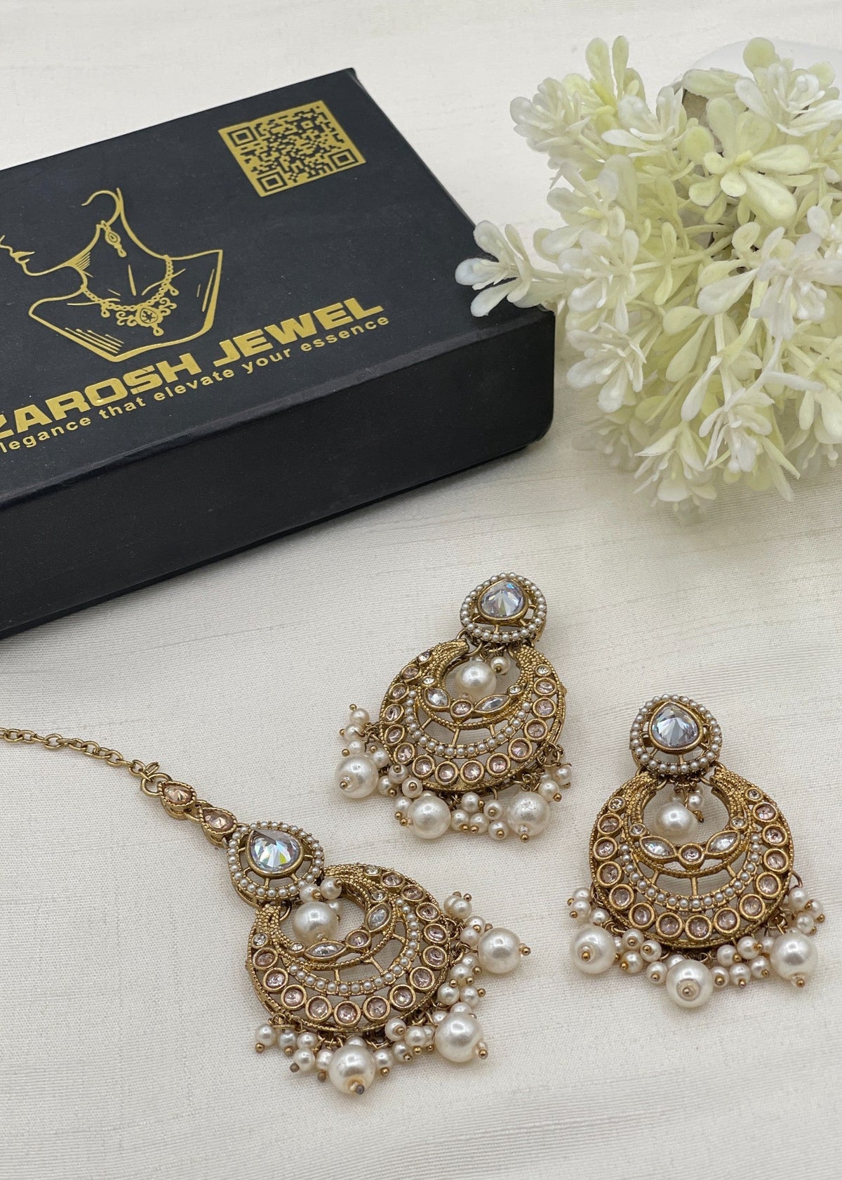Shop the Inshirah Heritage Earring Tikka from Zarosh Jewel