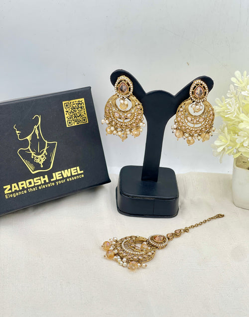 Shop the Inshirah Heritage Earring Tikka from Zarosh Jewel