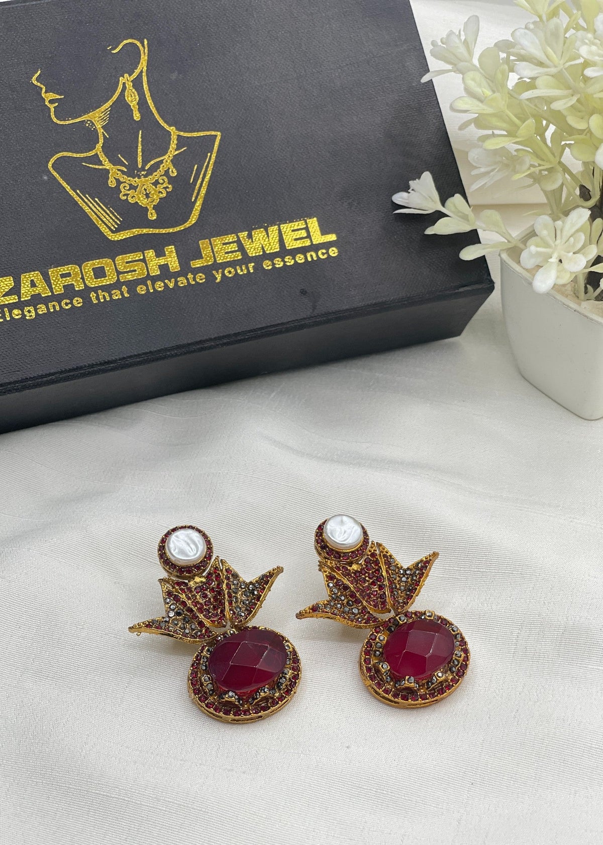Shop the Intisar Earrings from Zarosh Jewel