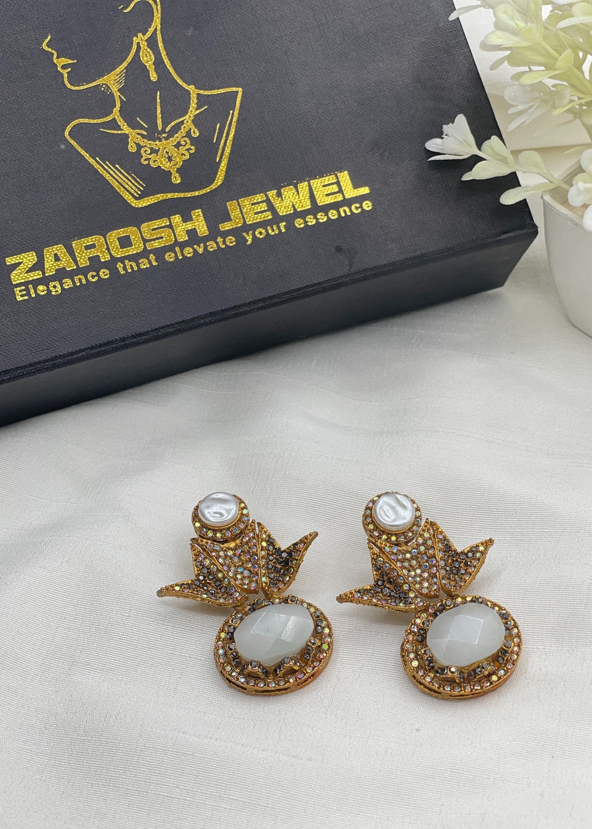 Shop the Intisar Earrings from Zarosh Jewel