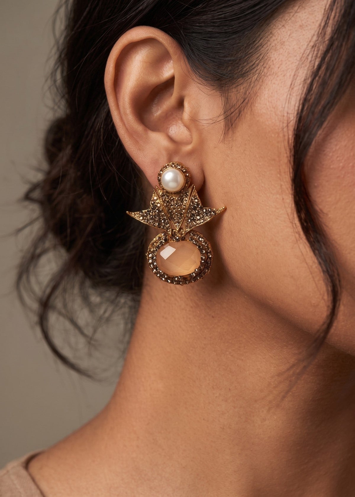 Intisar Earrings by Zarosh Jewel