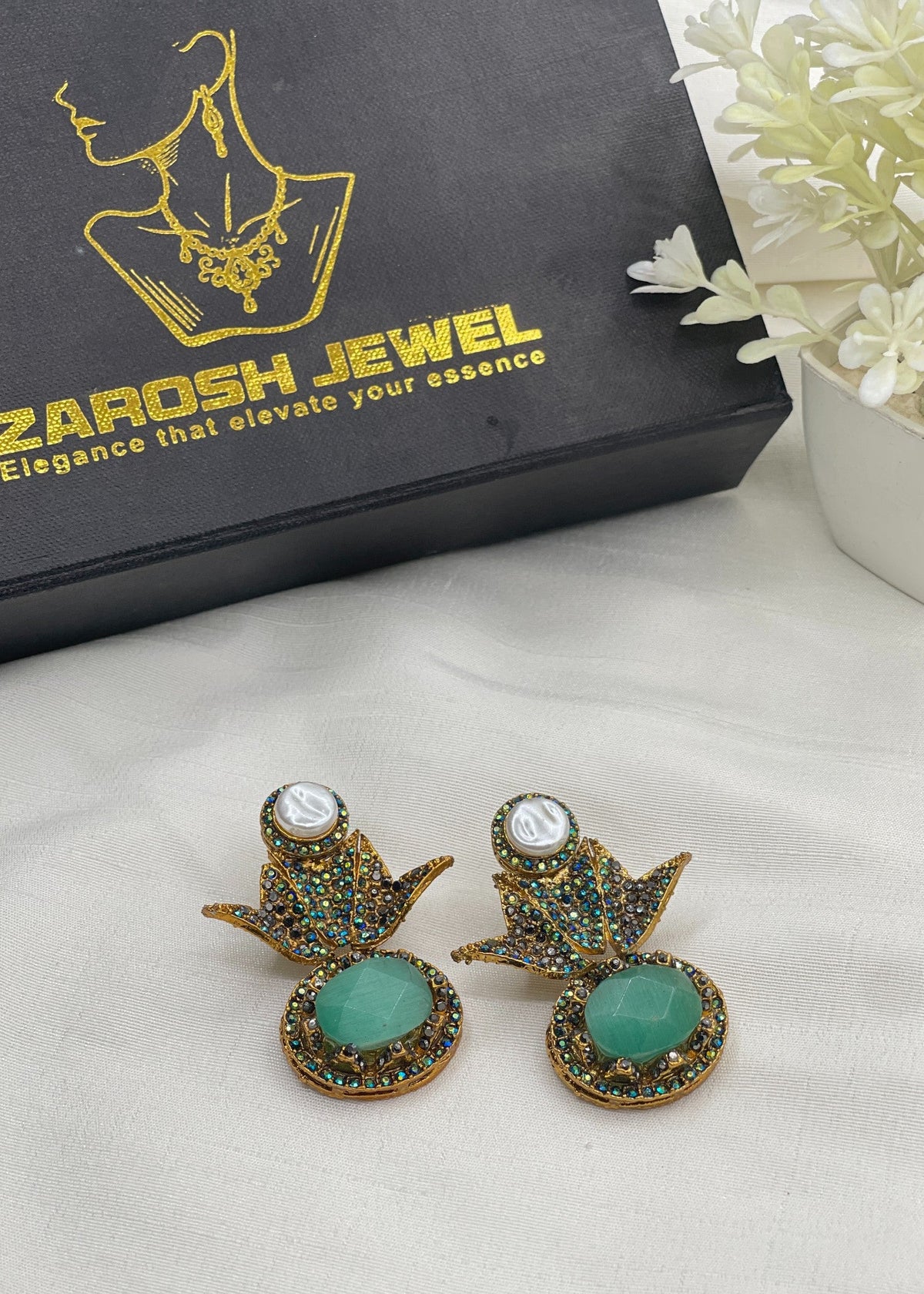 Shop the Intisar Earrings from Zarosh Jewel