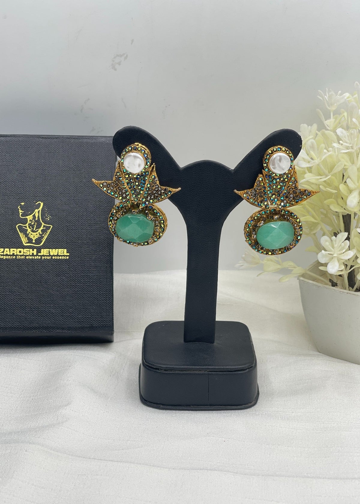 Shop the Intisar Earrings from Zarosh Jewel