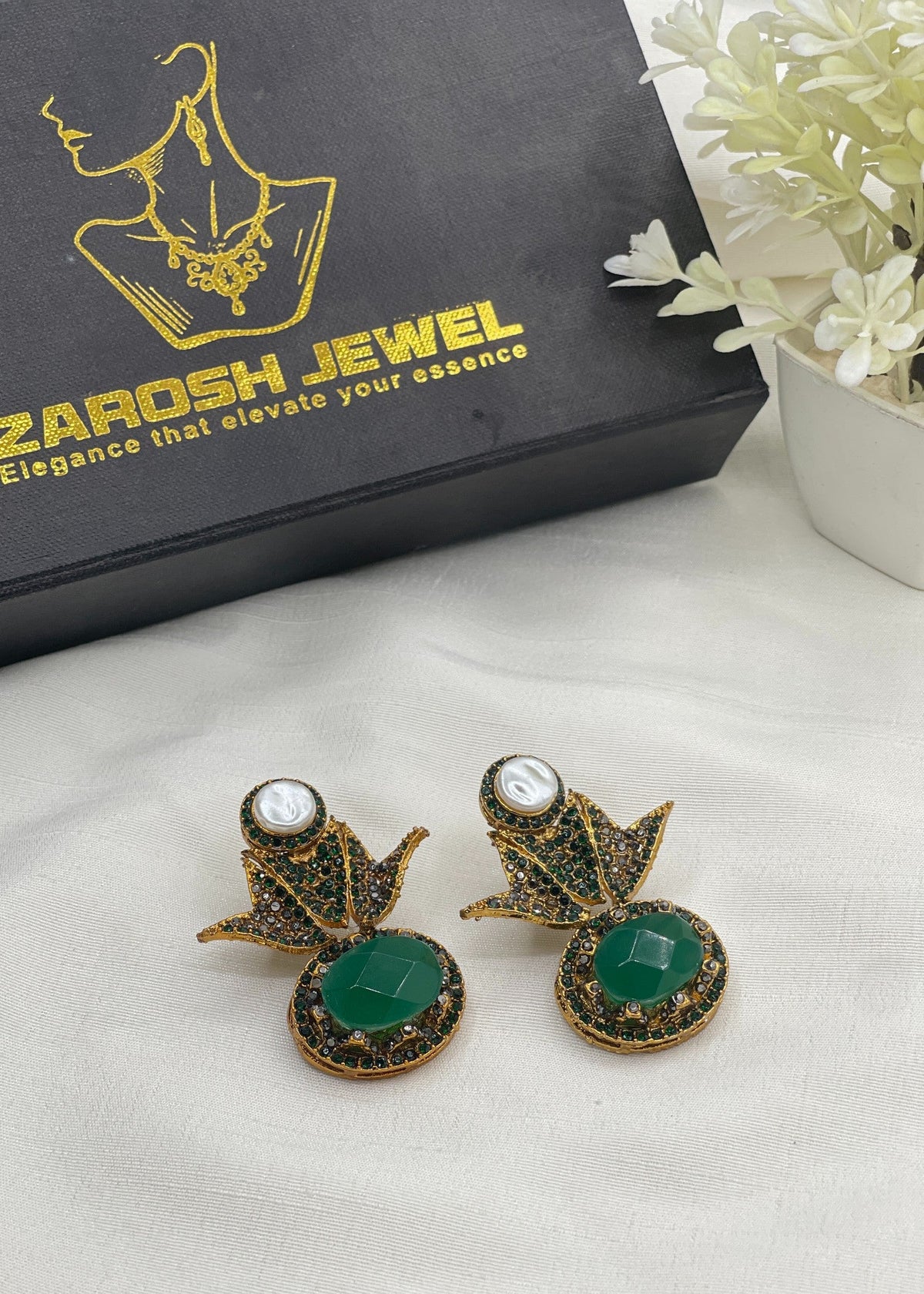 Shop the Intisar Earrings from Zarosh Jewel