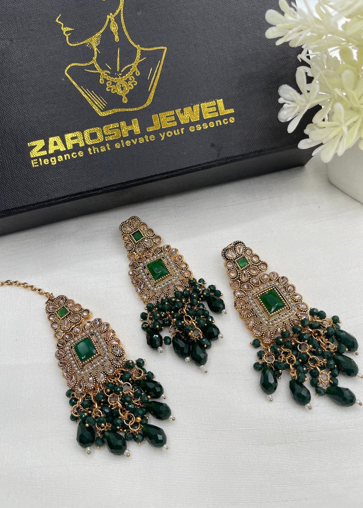 Shop the Isabella Earrings Tikka from Zarosh Jewel