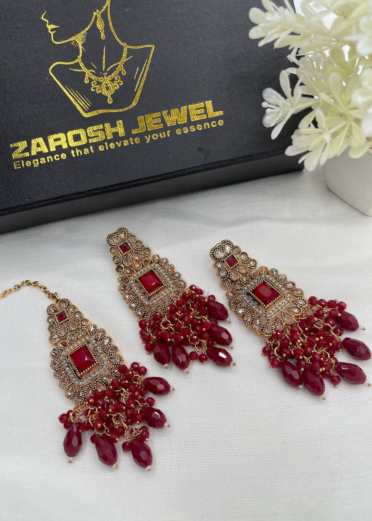 Shop the Isabella Earrings Tikka from Zarosh Jewel