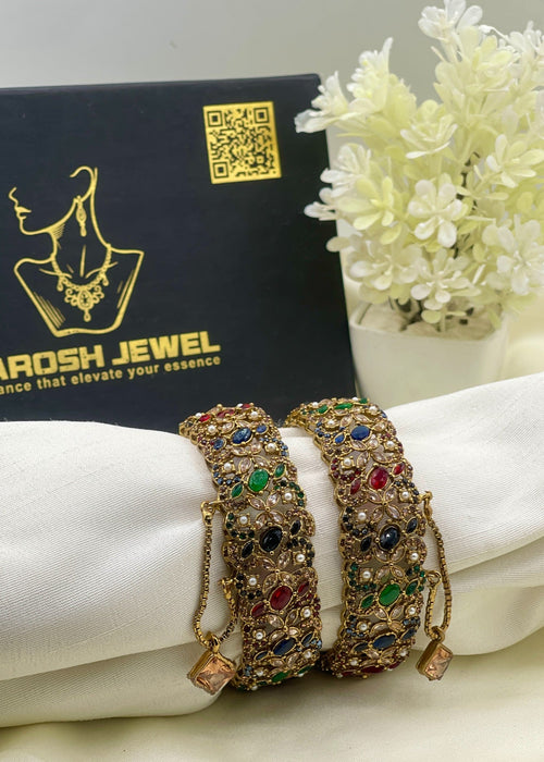 Shop the Jasmin Antique Kara Set from Zarosh Jewel