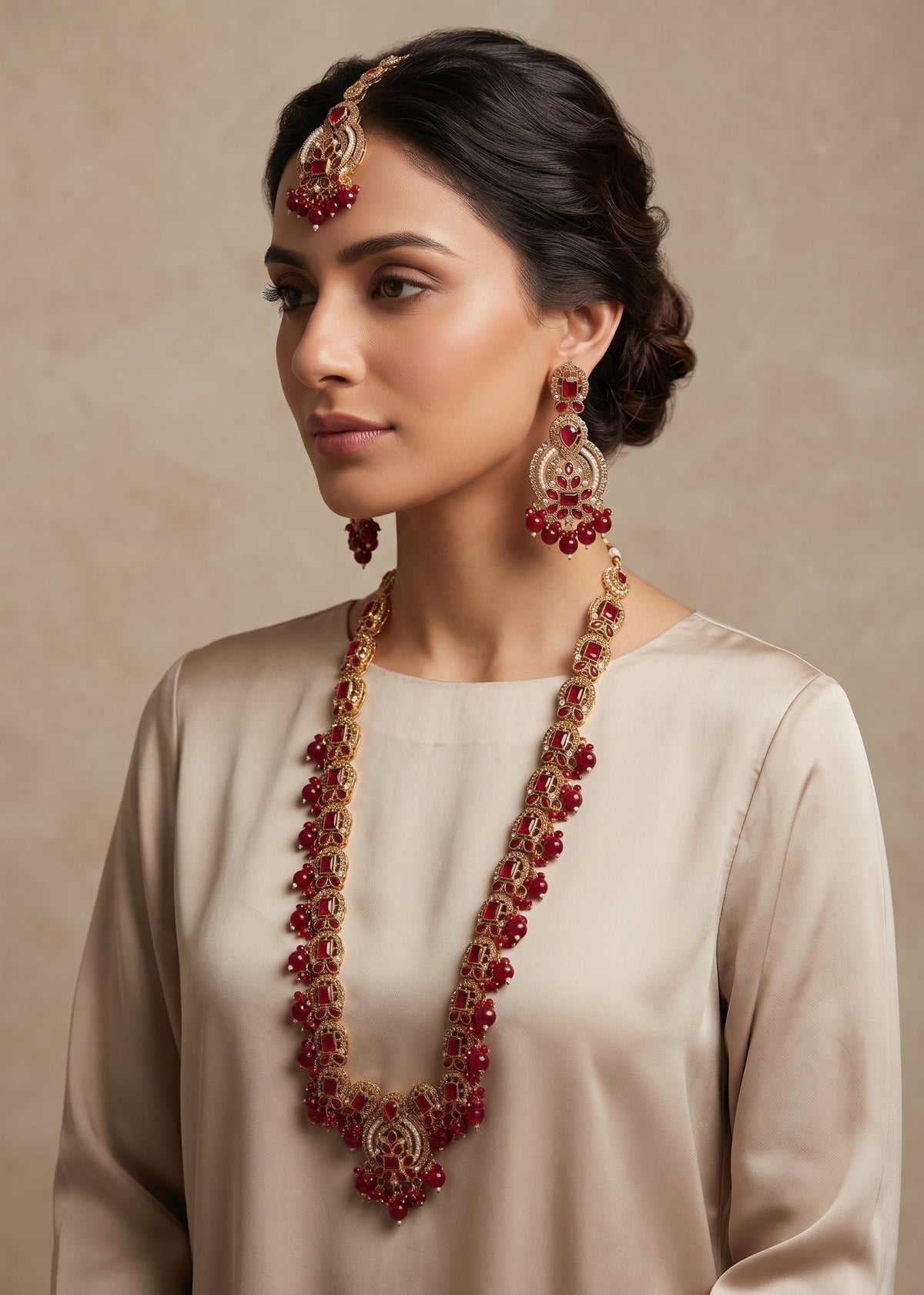 Shop the Jawaria Long Mala Set from Zarosh Jewel