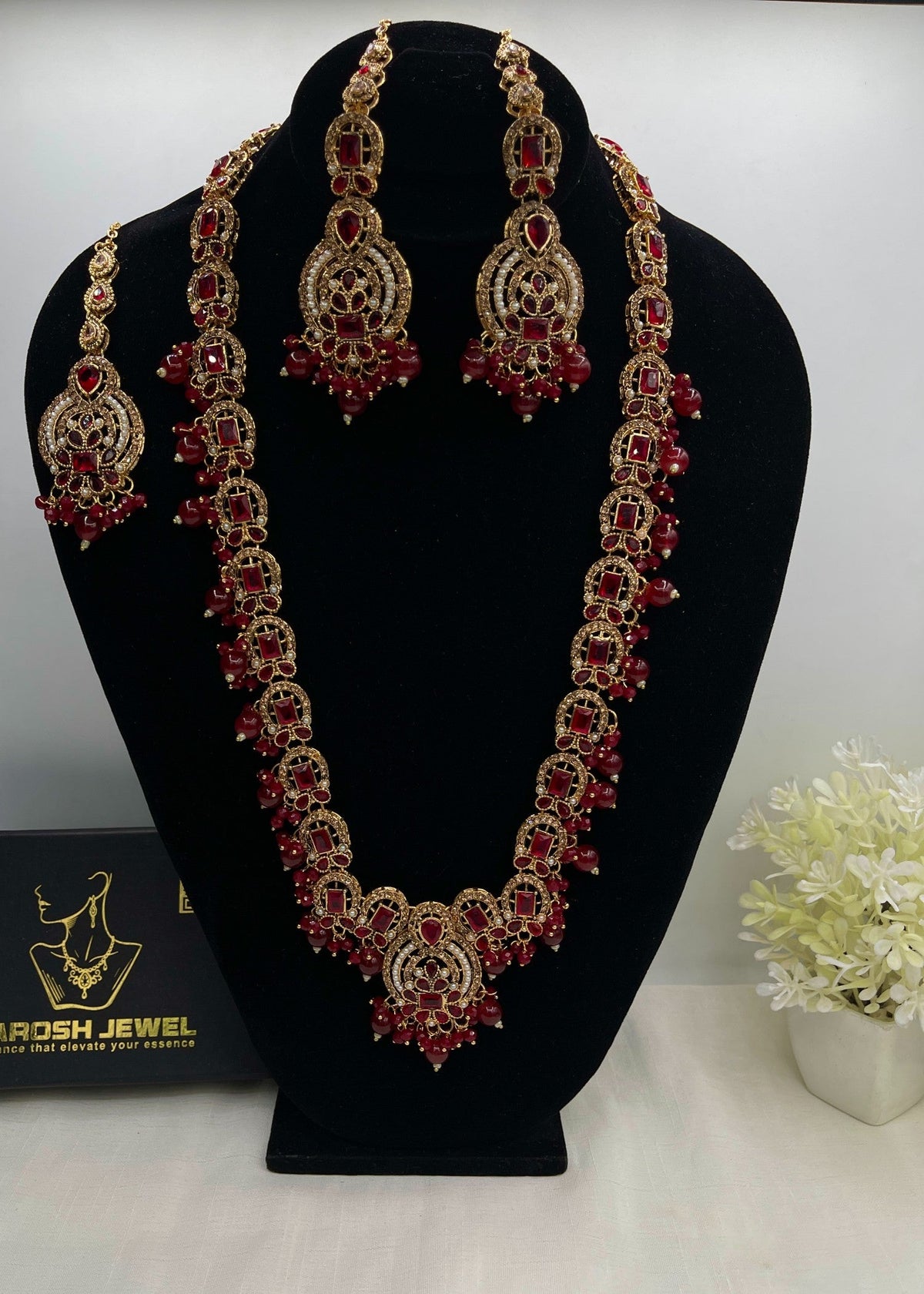 Shop the Jawaria Long Mala Set from Zarosh Jewel