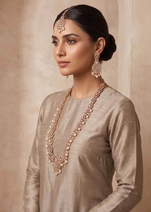 Shop the Jawaria Long Mala Set from Zarosh Jewel
