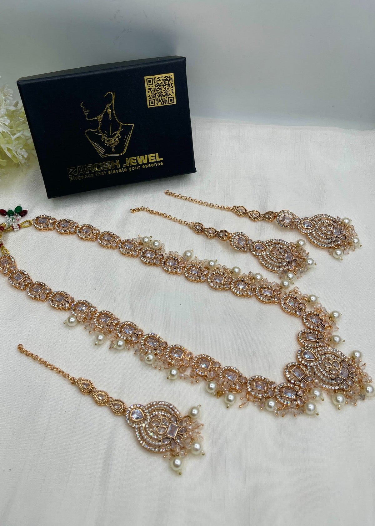 Shop the Jawaria Long Mala Set from Zarosh Jewel