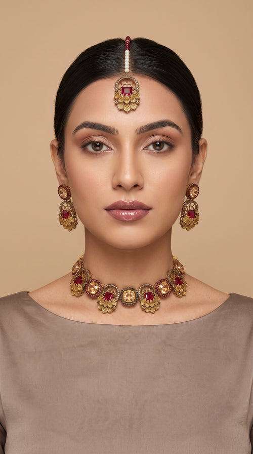 Shop the Jawayriya Heritage Necklace from Zarosh Jewel