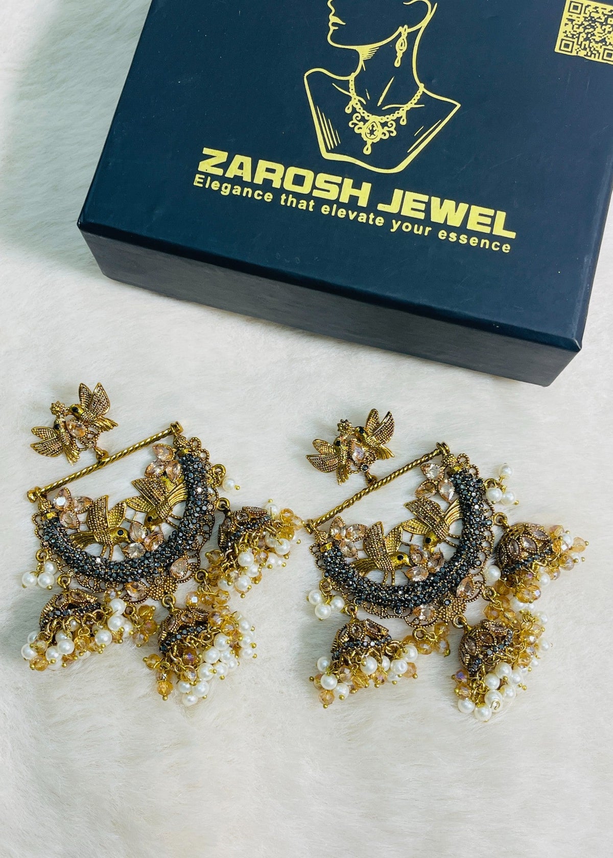 Shop the Jhumka Bridal Earrings from Zarosh Jewel