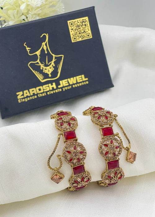 Shop the Jiya Openable Bangle Set from Zarosh Jewel