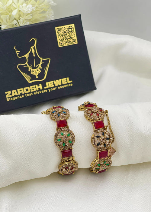 Shop the Jiya Openable Bangle Set from Zarosh Jewel