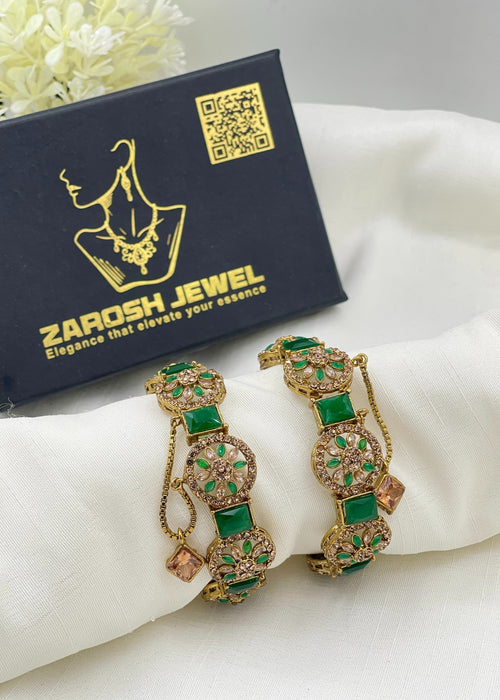 Jiya Openable Bangle Set by Zarosh Jewel
