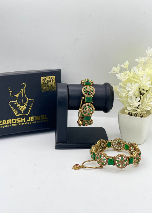 Shop the Jiya Openable Bangle Set from Zarosh Jewel