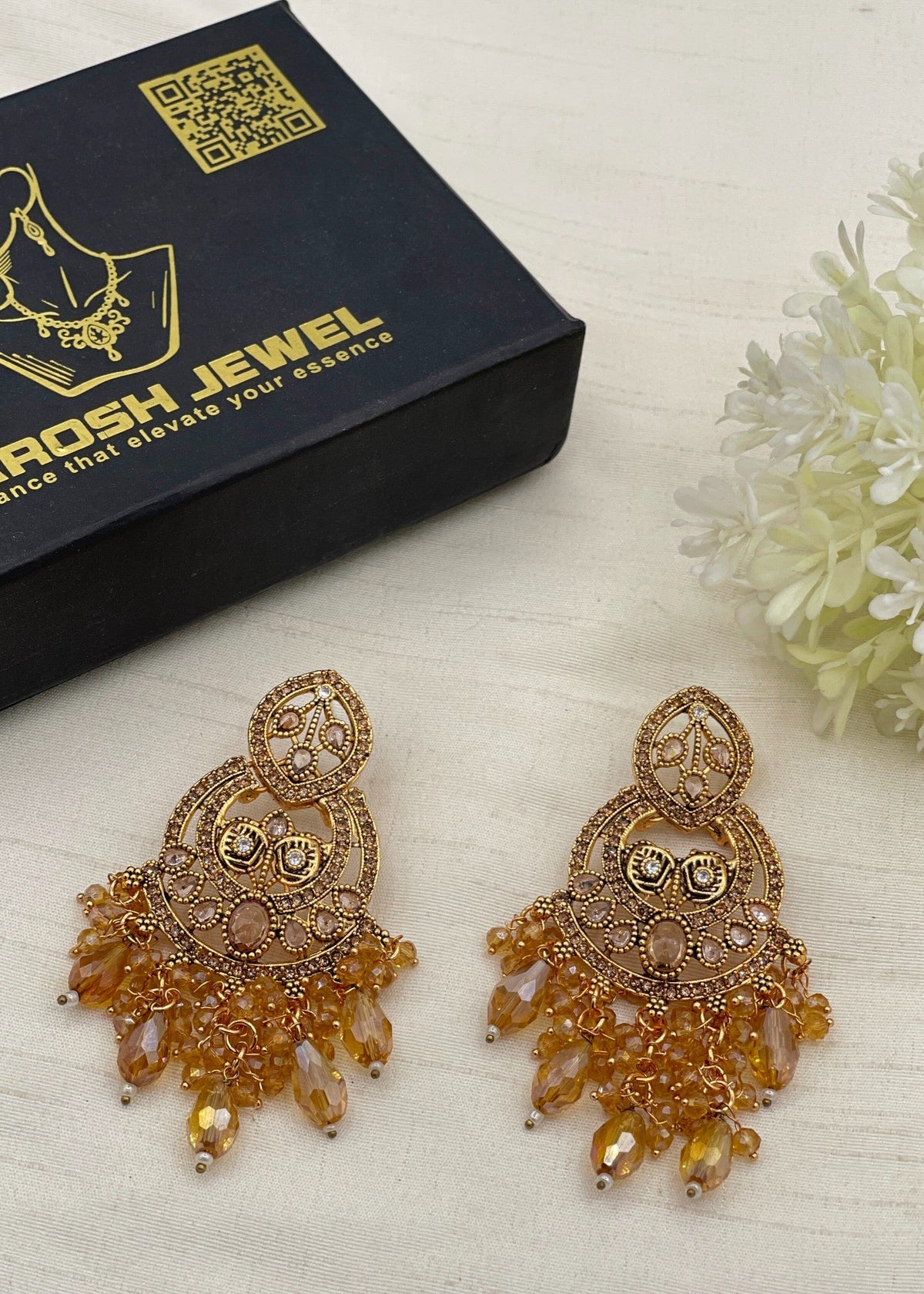 Shop the Jowhara Elegent Earring from Zarosh Jewel