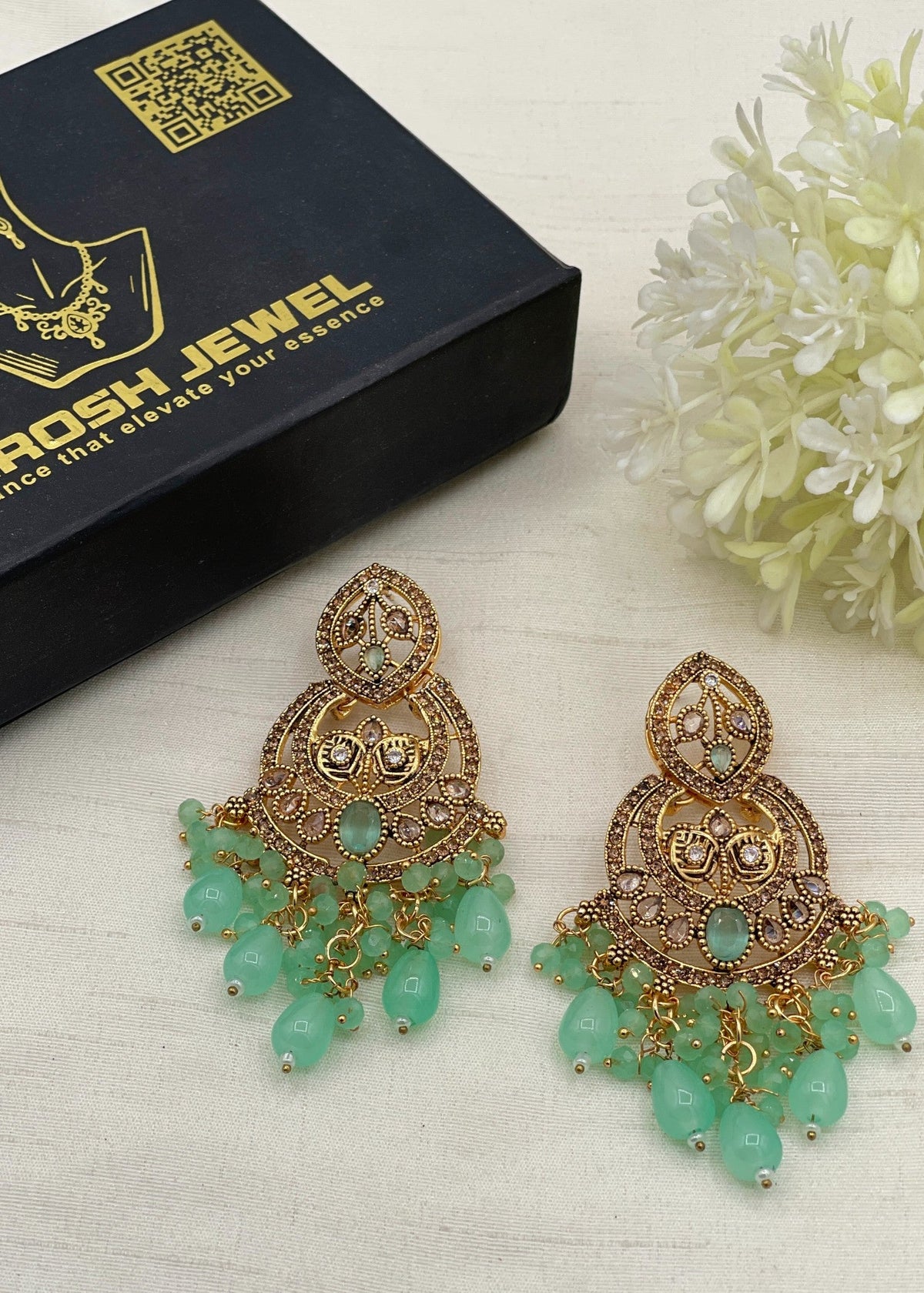 Shop the Jowhara Elegent Earring from Zarosh Jewel