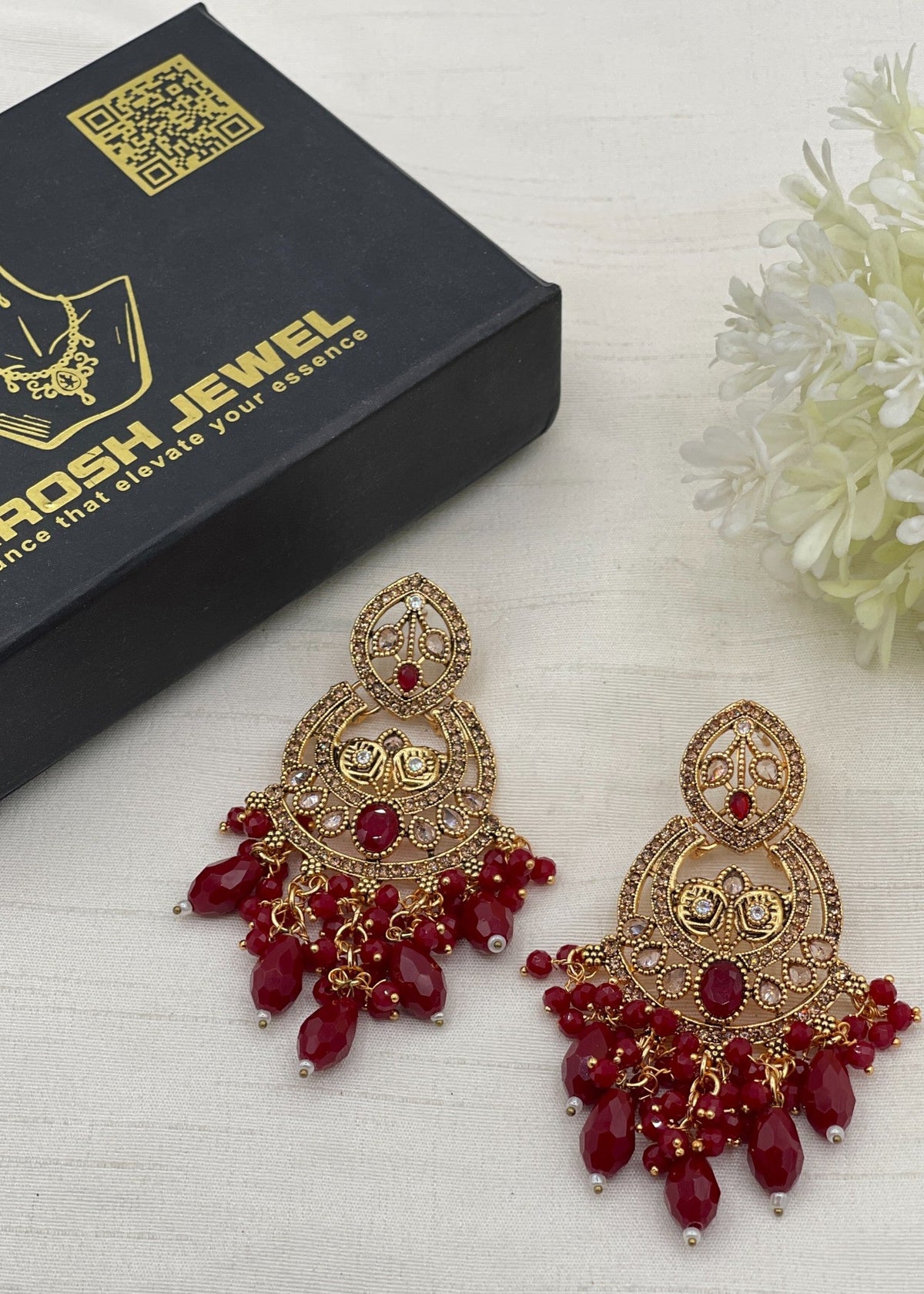 Shop the Jowhara Elegent Earring from Zarosh Jewel