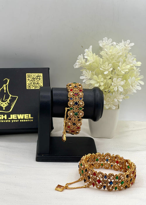 Shop the Karima Gold Karas from Zarosh Jewel