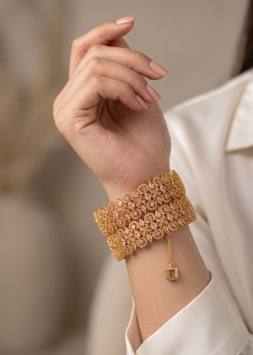 Shop the Karima Gold Karas from Zarosh Jewel