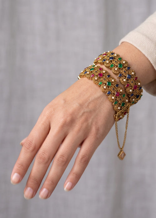 Shop the Karima Gold Karas from Zarosh Jewel