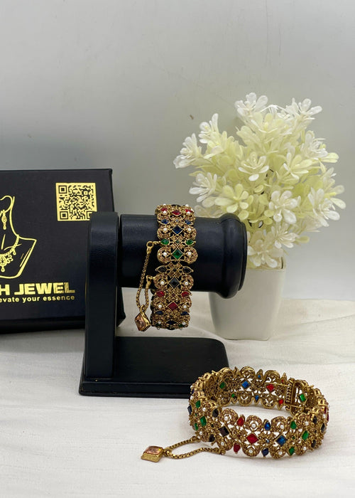 Shop the Karima Gold Karas from Zarosh Jewel