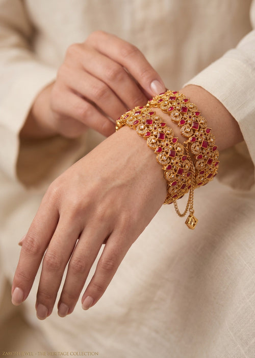 Shop the Karima Gold Karas from Zarosh Jewel