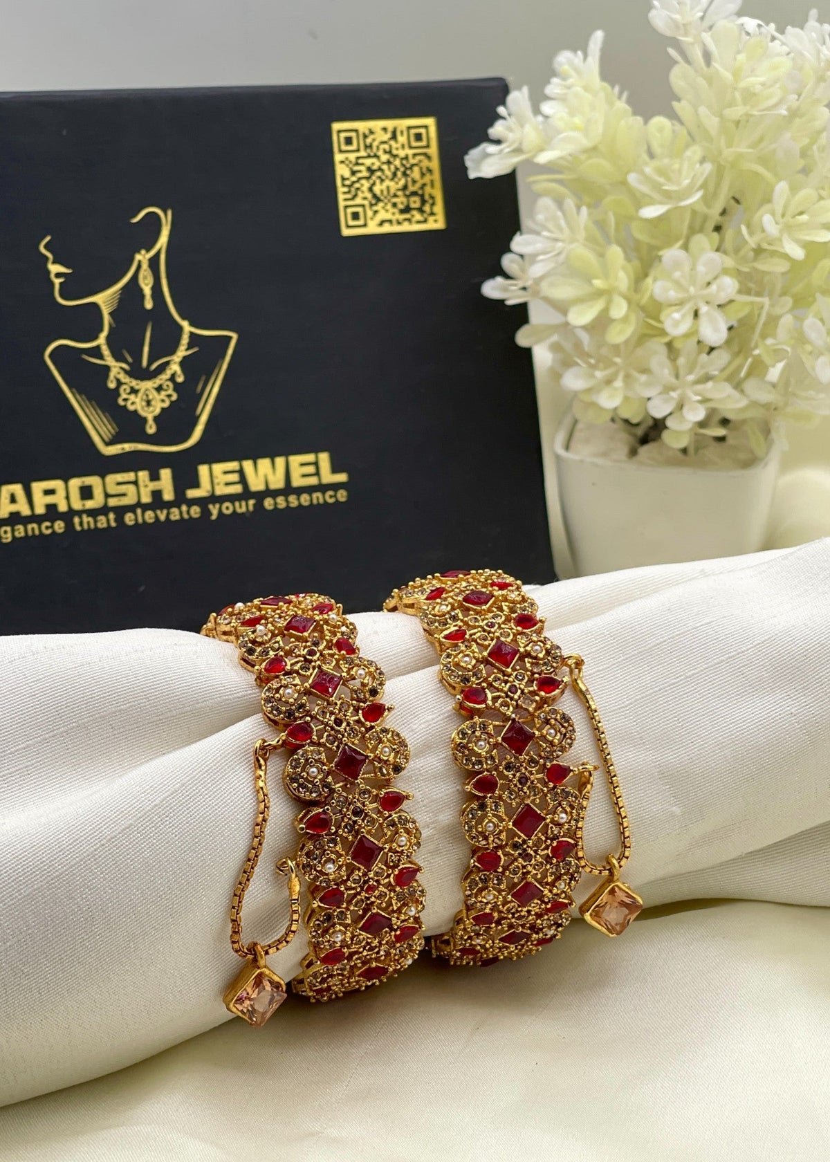 Shop the Karima Gold Karas from Zarosh Jewel
