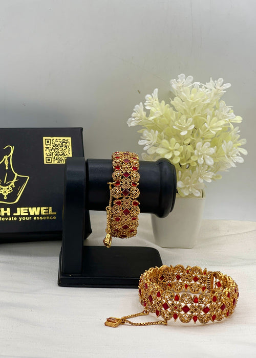 Shop the Karima Gold Karas from Zarosh Jewel