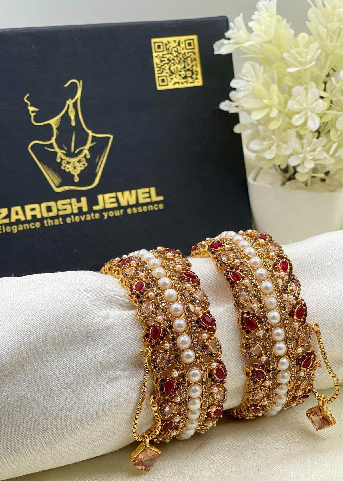 Shop the Khawla Antique Karas from Zarosh Jewel