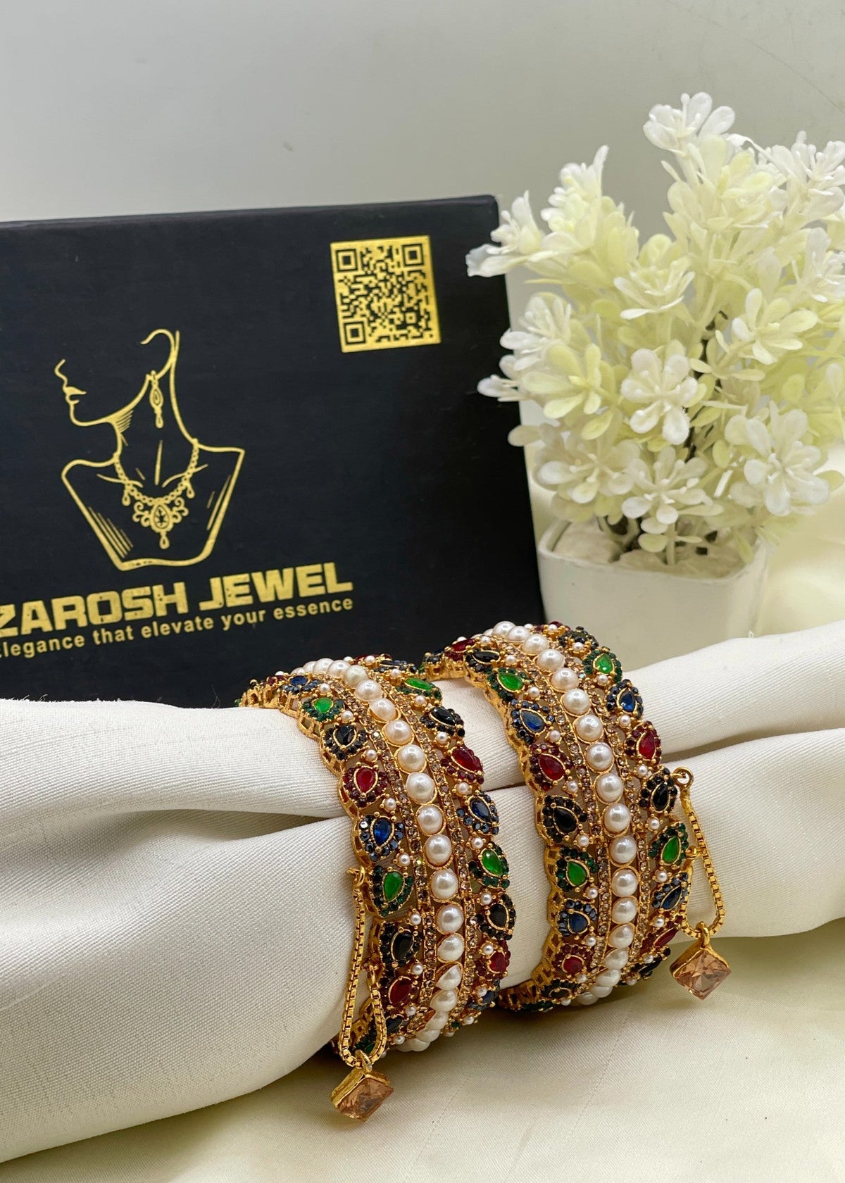 Shop the Khawla Antique Karas from Zarosh Jewel