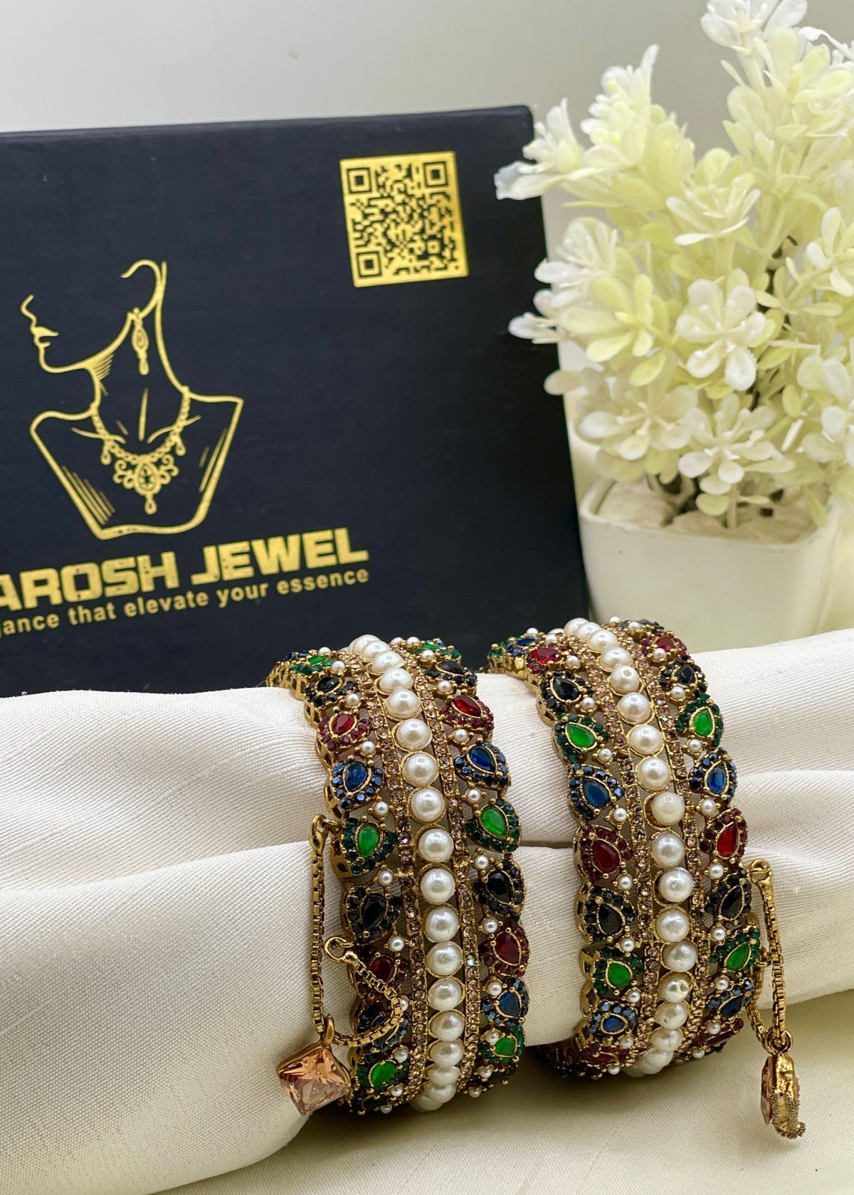 Shop the Khawla Antique Karas from Zarosh Jewel