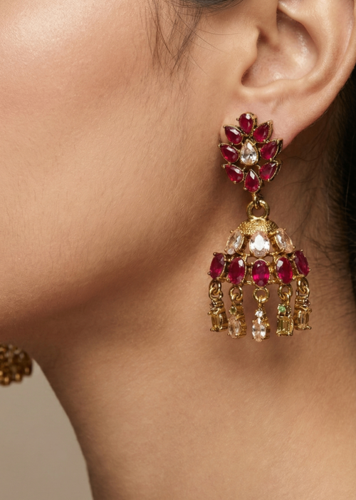 Shop the Kiran Jhumkas from Zarosh Jewel