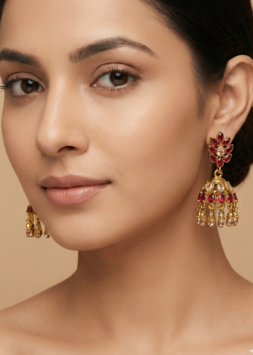 Shop the Kiran Jhumkas from Zarosh Jewel