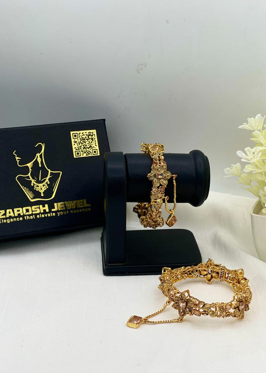 Shop the Kissa Openable Bangle Set from Zarosh Jewel