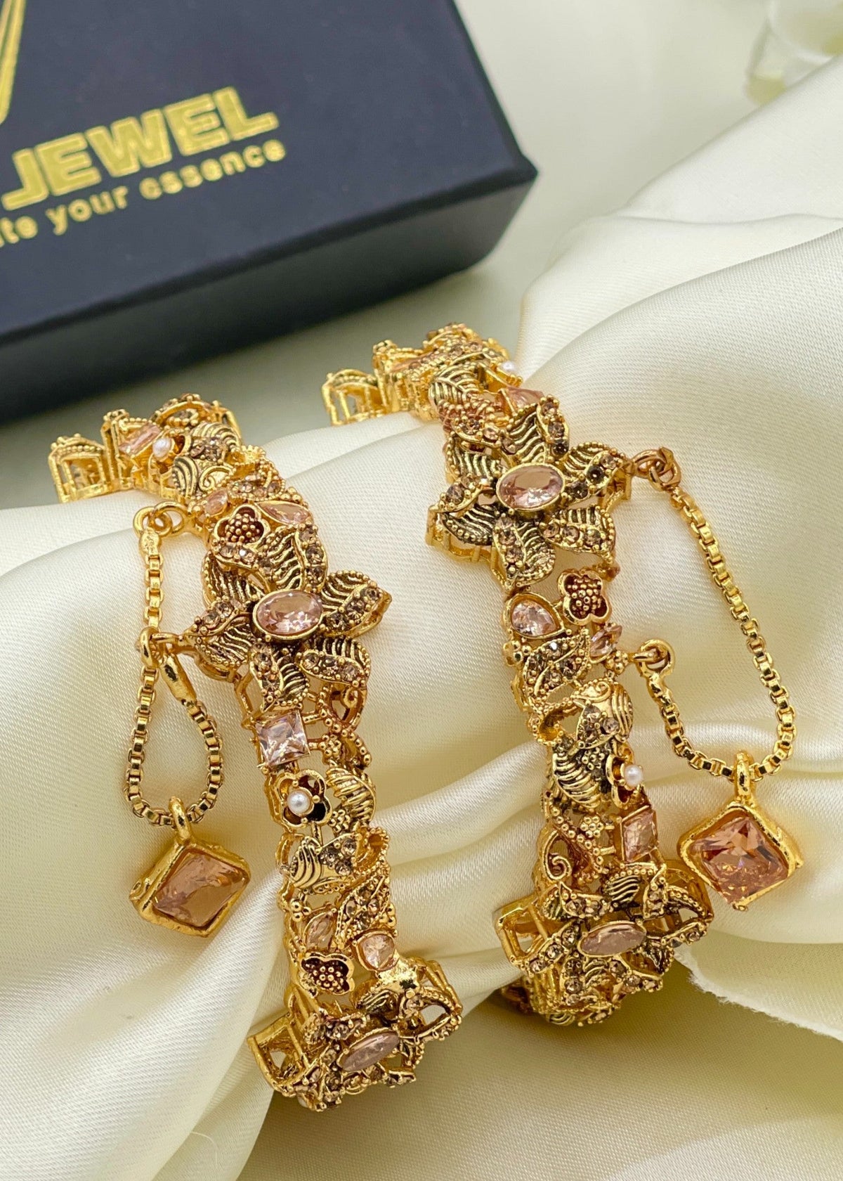 Shop the Kissa Openable Bangle Set from Zarosh Jewel