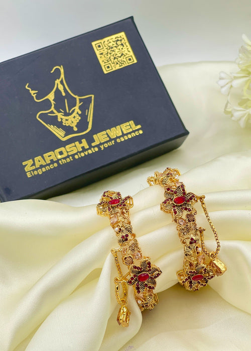 Shop the Kissa Openable Bangle Set from Zarosh Jewel