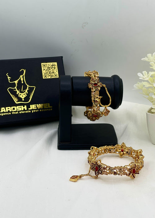 Shop the Kissa Openable Bangle Set from Zarosh Jewel