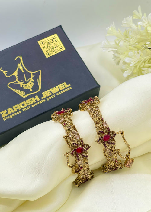 Shop the Kissa Openable Bangle Set from Zarosh Jewel