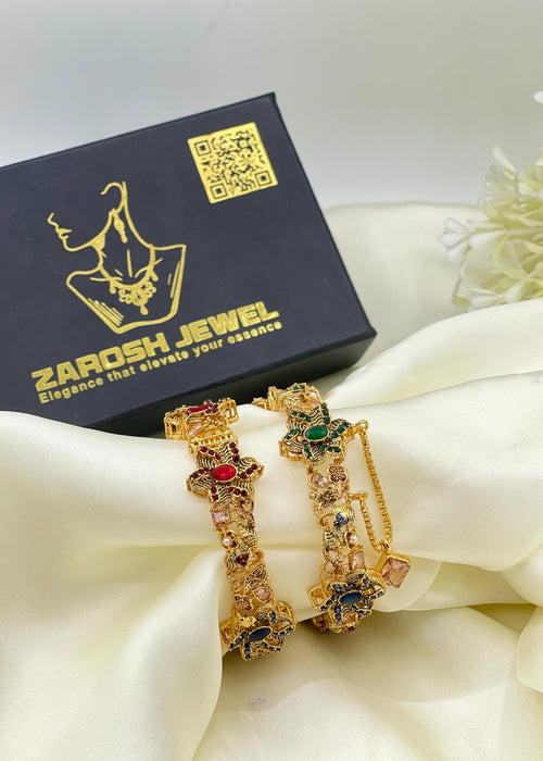 Shop the Kissa Openable Bangle Set from Zarosh Jewel