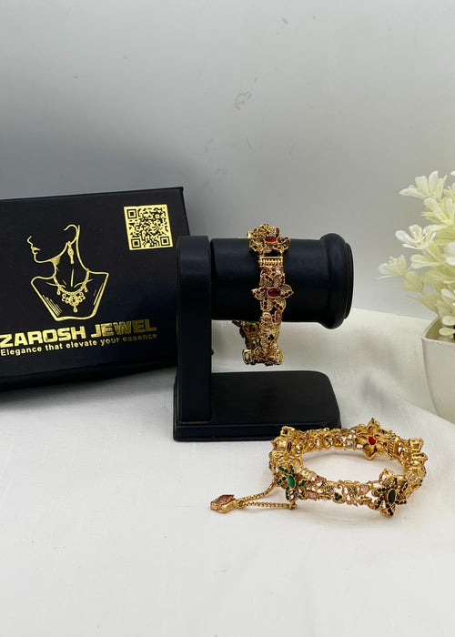 Shop the Kissa Openable Bangle Set from Zarosh Jewel