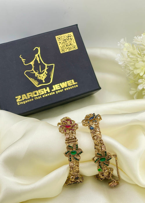 Shop the Kissa Openable Bangle Set from Zarosh Jewel