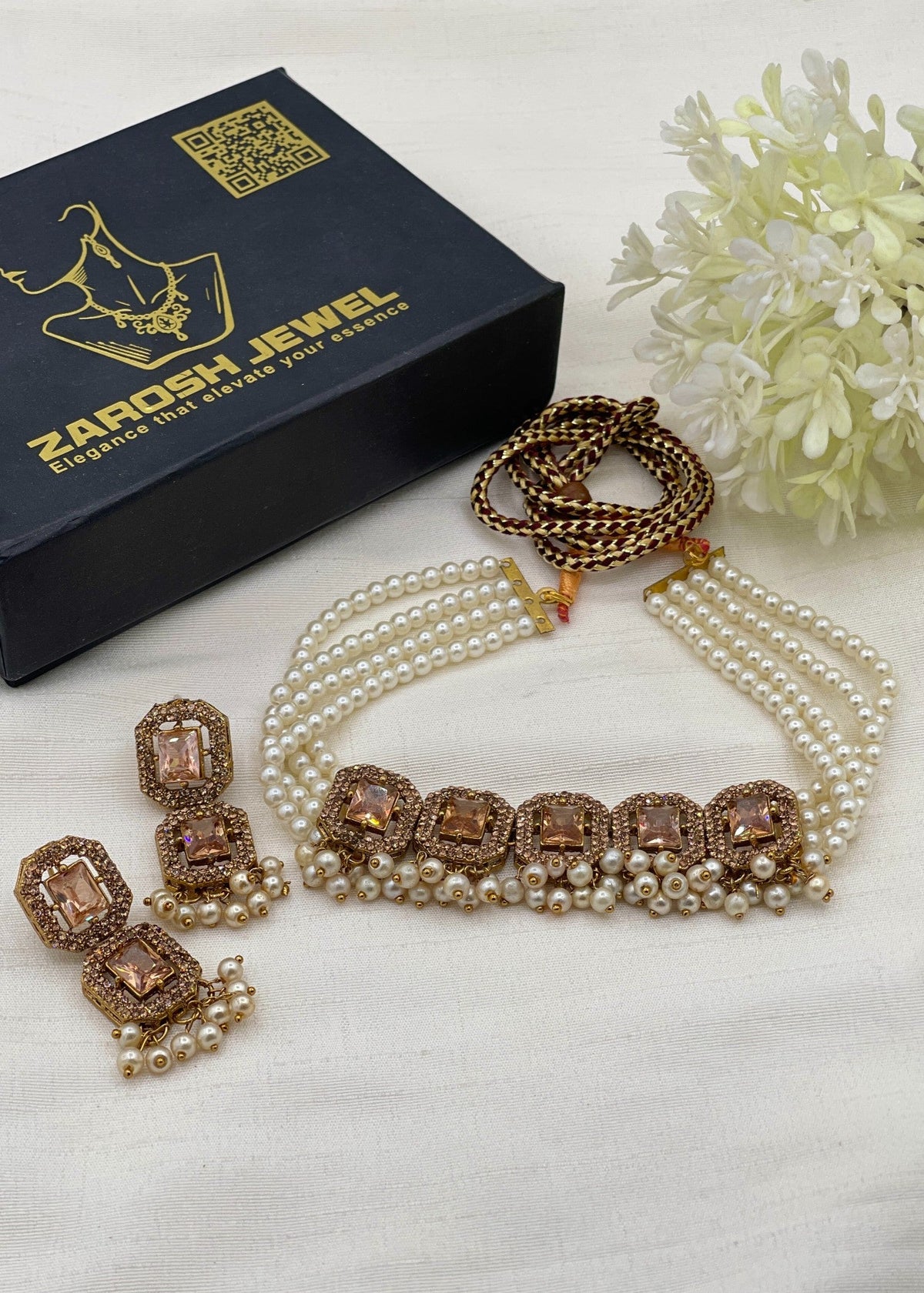 Shop the Kulsoom Heritage Choker Set from Zarosh Jewel