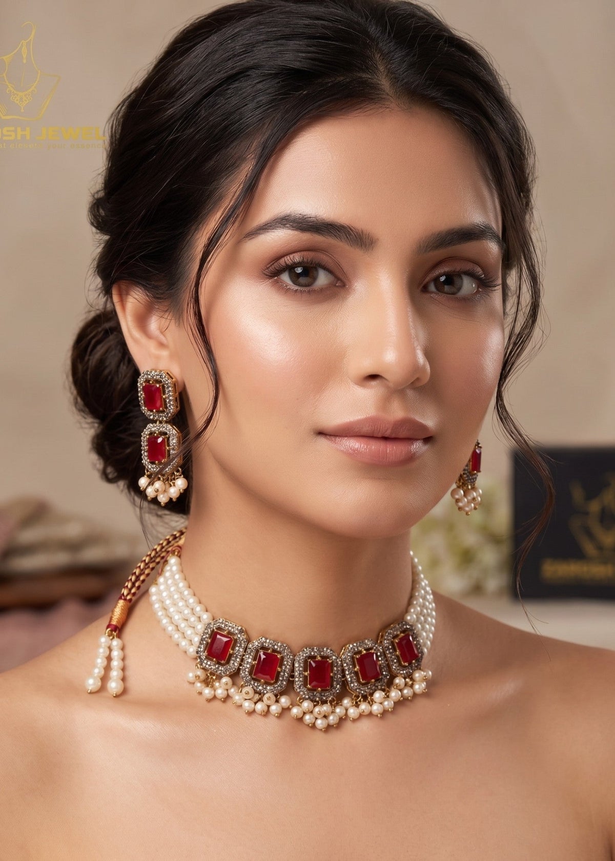 Shop the Kulsoom Heritage Choker Set from Zarosh Jewel