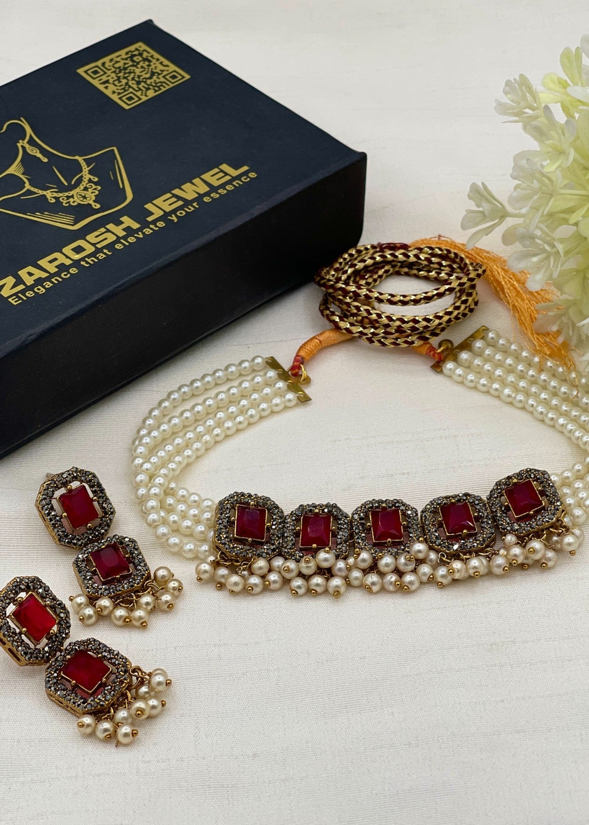 Shop the Kulsoom Heritage Choker Set from Zarosh Jewel