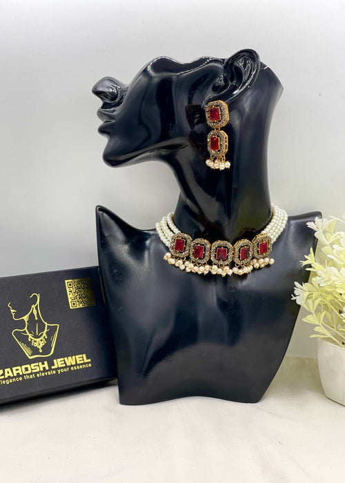 Shop the Kulsoom Heritage Choker Set from Zarosh Jewel